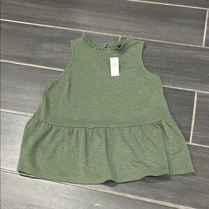 Banana Republic Sage Ruffle Neck Top